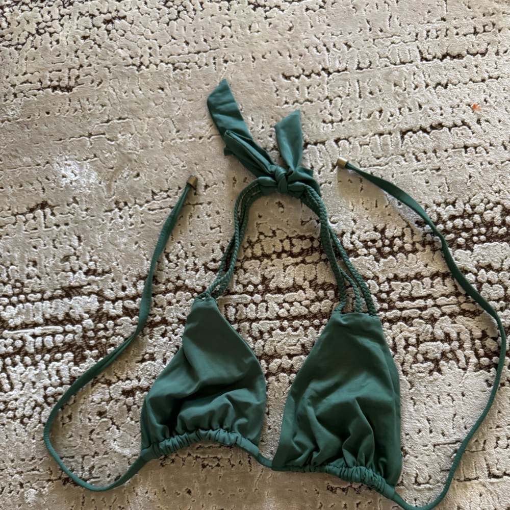 Vitamin A Olive Bikini Top